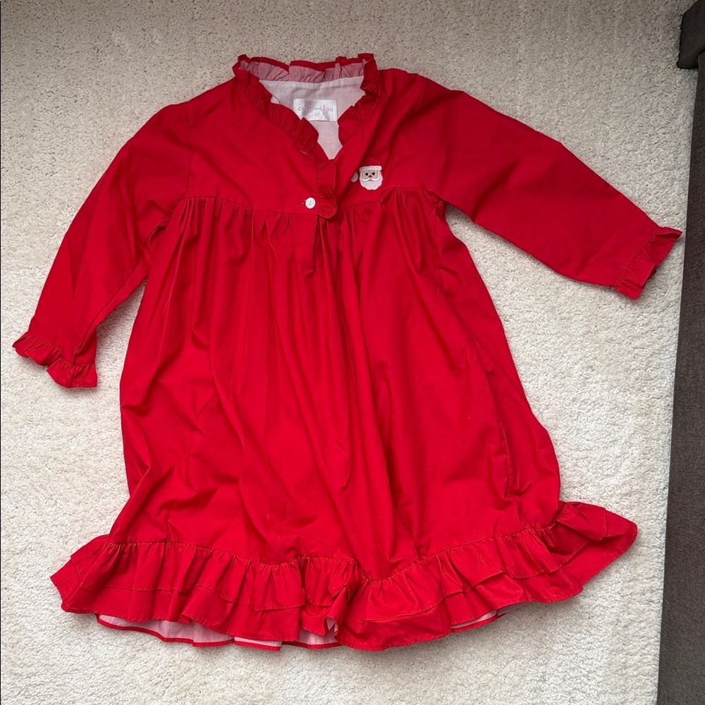 Red Kids Pajamas with Bear Patch